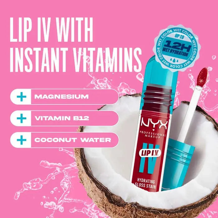 NYX Professional Makeup Lip IV Hydrating Gloss Cherry Drenched