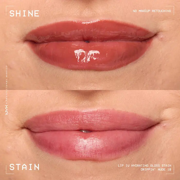 NYX Professional Makeup Lip IV Hydrating Gloss Drippin' Nude
