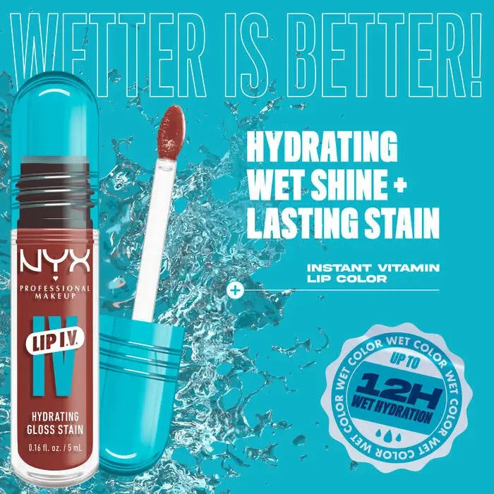 NYX Professional Makeup Lip IV Hydrating Gloss Drippin' Nude