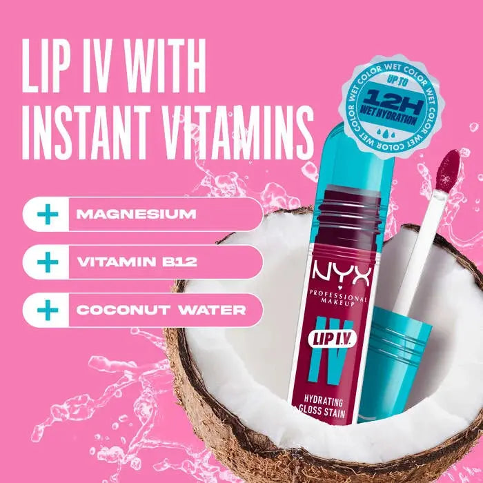 NYX Professional Makeup Lip IV  Hydrating Gloss Magenta Mist