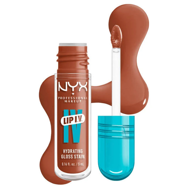 NYX Professional Makeup Lip IV Hydrating Lip Gloss Caramel Drip