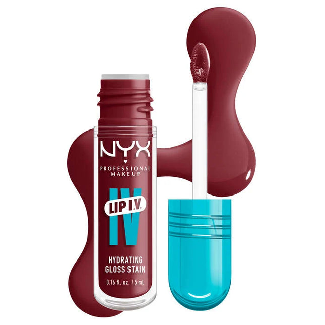 NYX Professional Makeup Lip IV Hydrating Lip Gloss Drippin In Rose