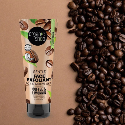 Organic Shop Gentle Face Exfoliant Coffee & Limonnik