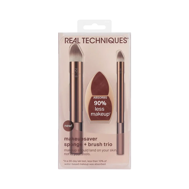Real Techniques Makeup Saver Sponge + Brush Trio