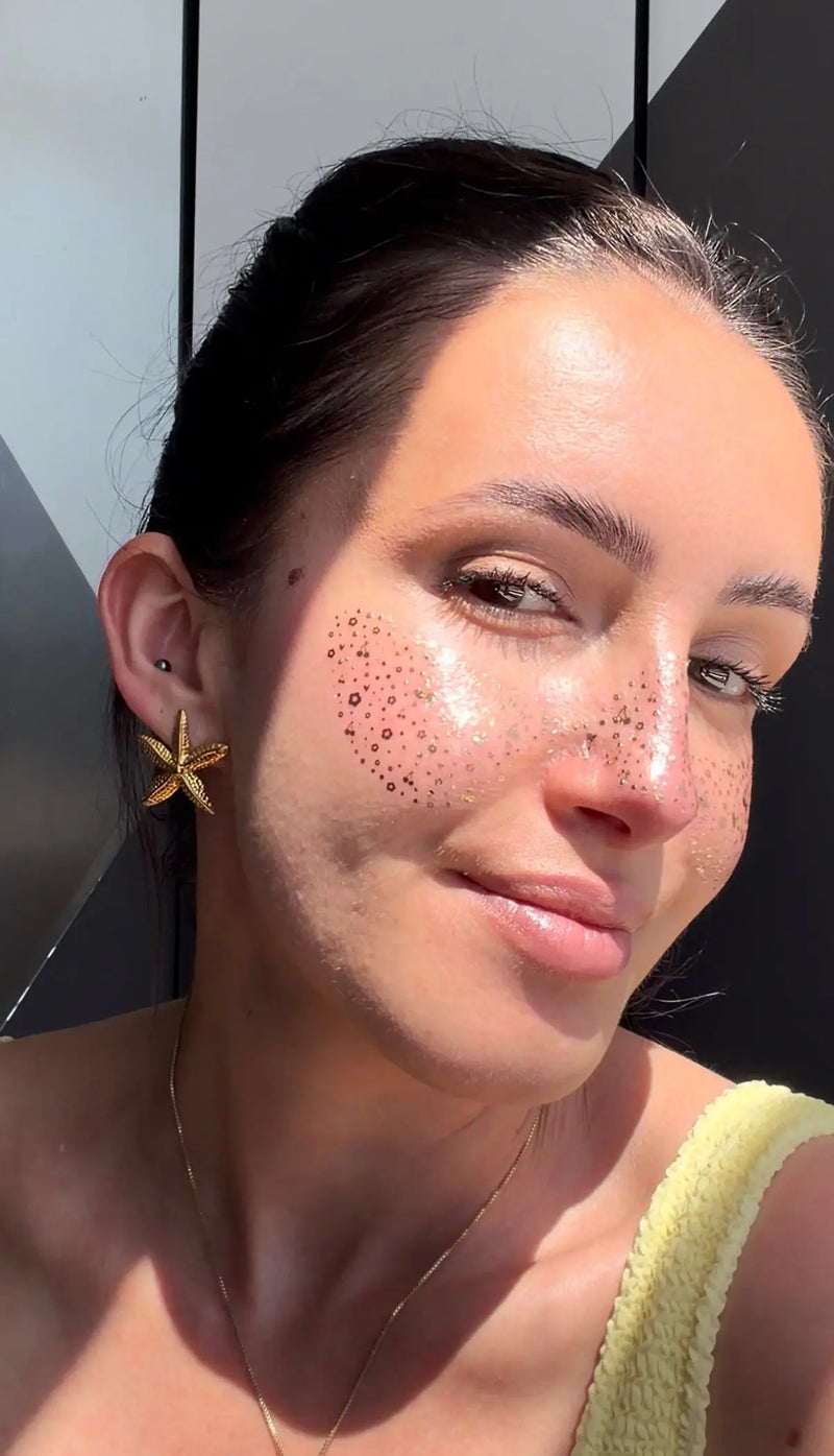 Revolution Poolside Neon Glitter Temporary Freckle Tattoos