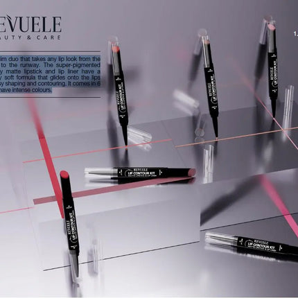 Revuele Matte Lipstick & Lip Liner 04 Rose