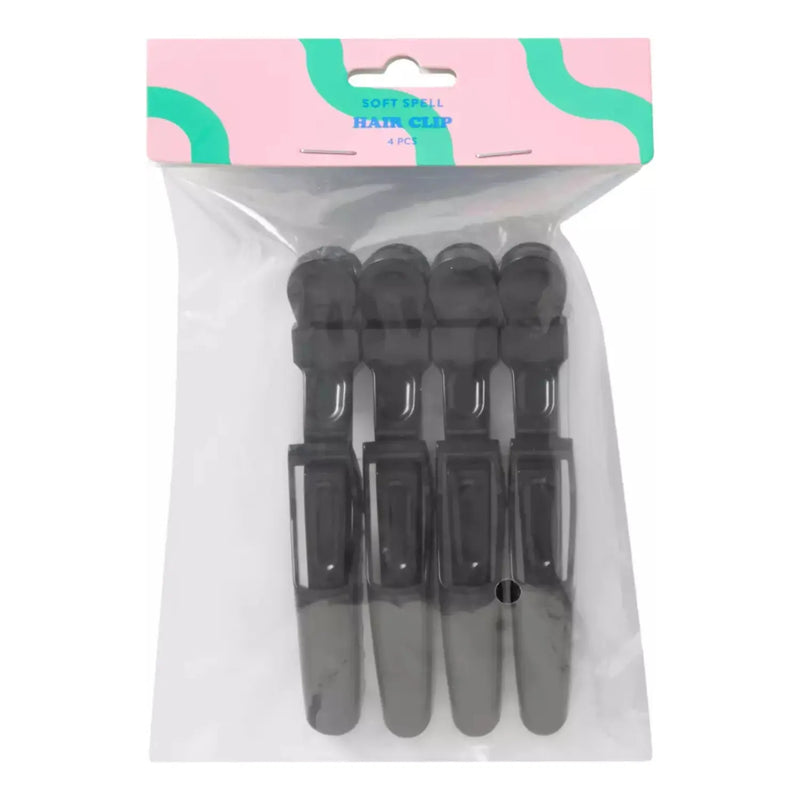 Soft Spell Crocodile Hair Clips 4 Pack