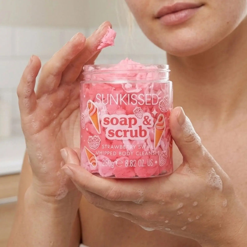 Sunkissed Soap And Scrub Strawberry Swirl