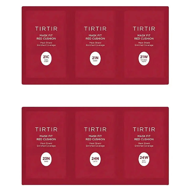 TIRTIR Mask Fit Red Cushion 6 Shade Trial Kit