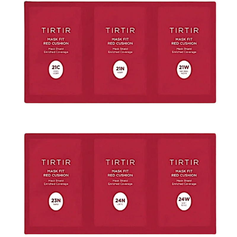 TIRTIR Mask Fit Red Cushion 6 Shade Trial Kit