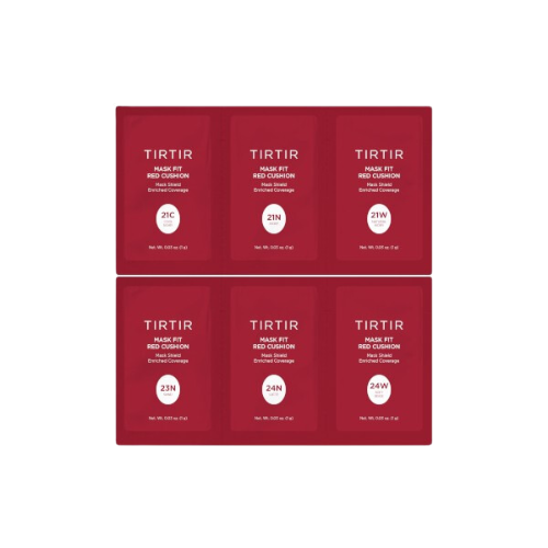 TIRTIR Mask Fit Red Cushion 6 Shade Trial Kit Light Medium