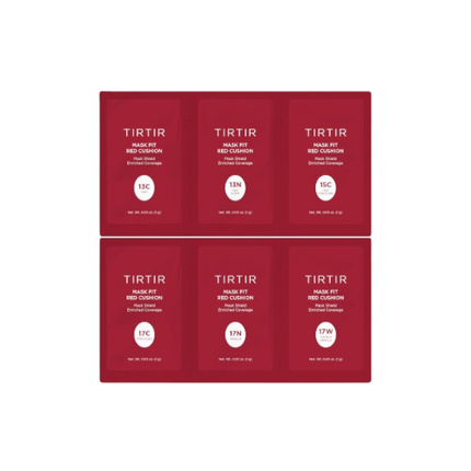 TIRTIR Mask Fit Red Cushion 6 Shade Trial Kit Medium