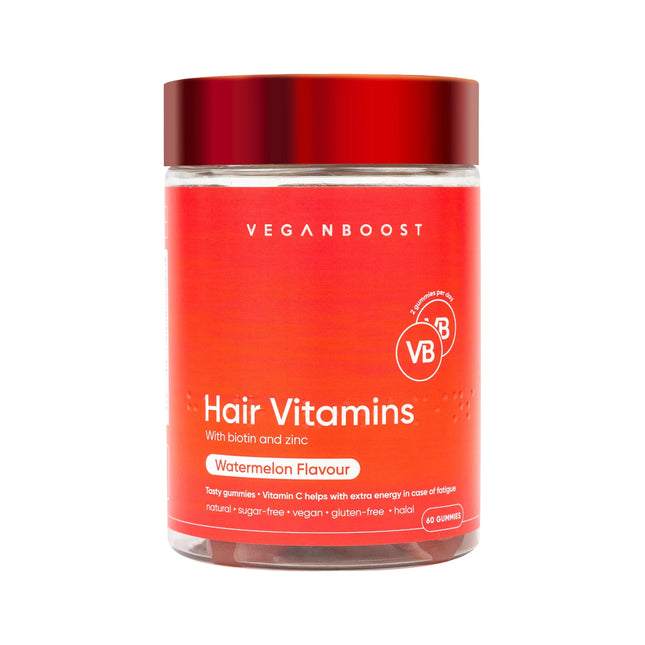 Veganboost Hair Vitamins Watermelon Gummies