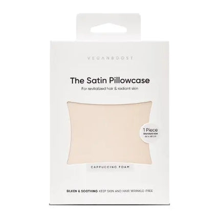 Veganboost Satin Pillowcase Cappuccino Foam