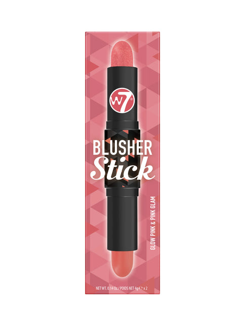 W7 Cosmetics Blusher Stick Glow Pink & Pink Glam