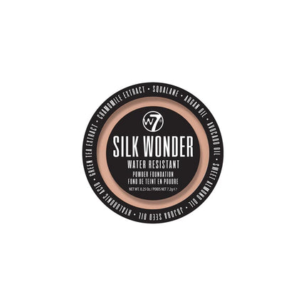 W7 Cosmetics Silk Wonder Water Resistant Powder Foundation Warm Beige