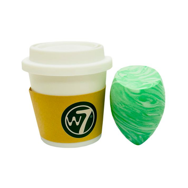 W7 Cosmetics W7 Matcha Latte Beauty Sponge with cup holder