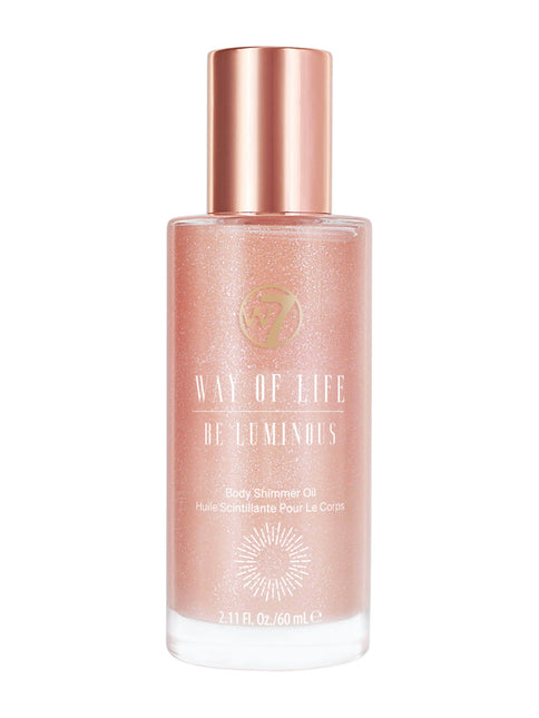 W7 Cosmetics Way Of Life Body Shimmer Oil Be Luminous Pink