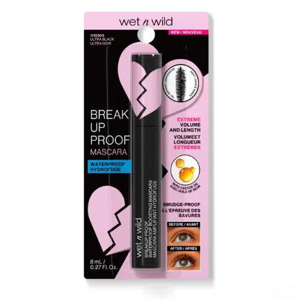 Wet n Wild Megalast Breakup Proof Waterproof Boosting Mascara Ultra Black