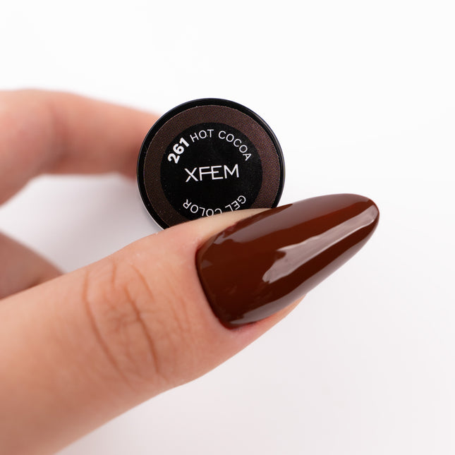 XFEM Hybrid UV/LED Gel Polish 261 Hot Cocoa