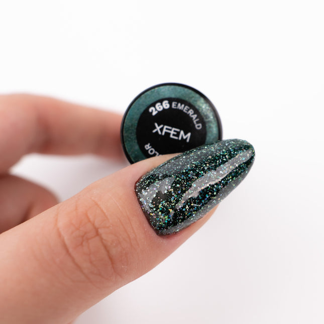 XFEM Hybrid UV/LED Gel Polish 266 Emerald