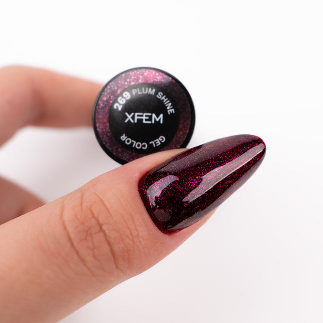 XFEM Hybrid UV/LED Gel Polish 269 Plum Shine