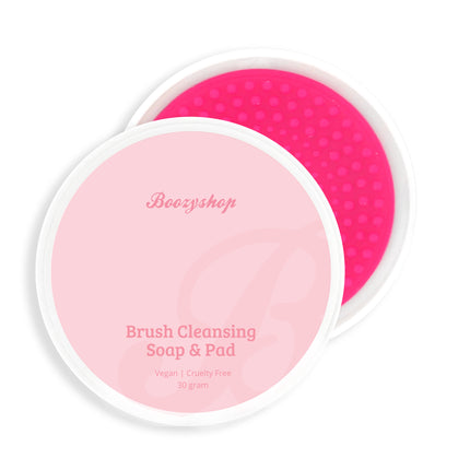 Boozyshop Makeup Brush & Sponge Cleansing Soap & Pad