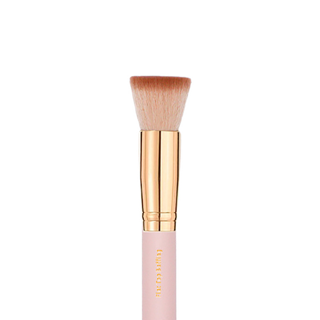 Boozyshop Soft Pink & Gold Flat Top Buffing Brush