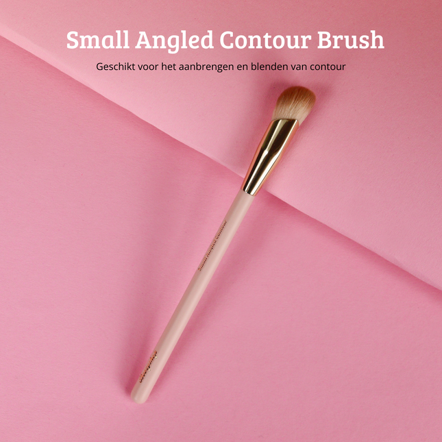 Boozyshop Soft Pink & Gold Small Angled Contour Brush