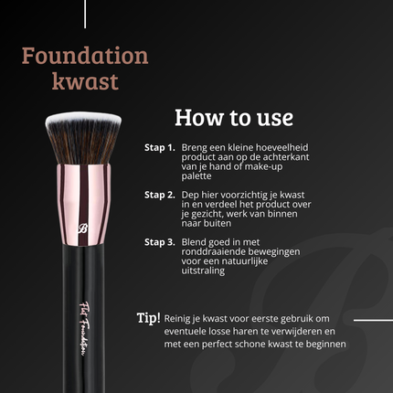 Boozyshop UP17 Flat Foundation Brush