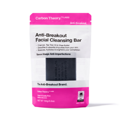 Carbon Theory Charcoal & Tea Tree Oil Breakout Control Facial Cleansing Bar