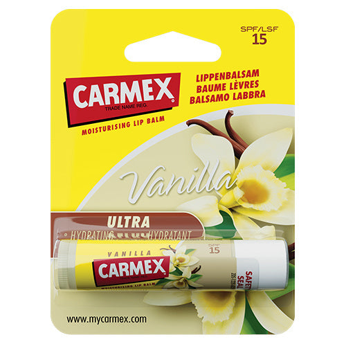 Carmex Moisturizing Lip Balm Classic Stick Vanilla SPF15