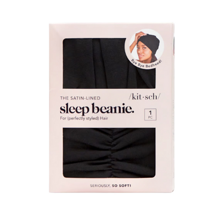 Kitsch Sleep Beanie With Satin Lining Black