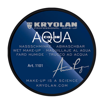 Kryolan Professional Make-up Aquacolor Schmink 071 Deep Black