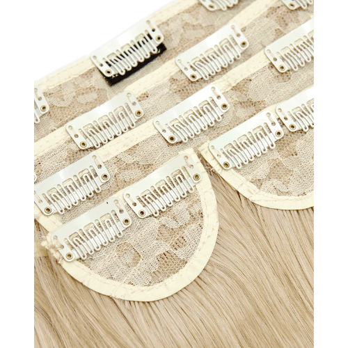 Lullabellz Super Thick 22 Inch 5 Piece Straight Clip In Hair Extensions California Blonde