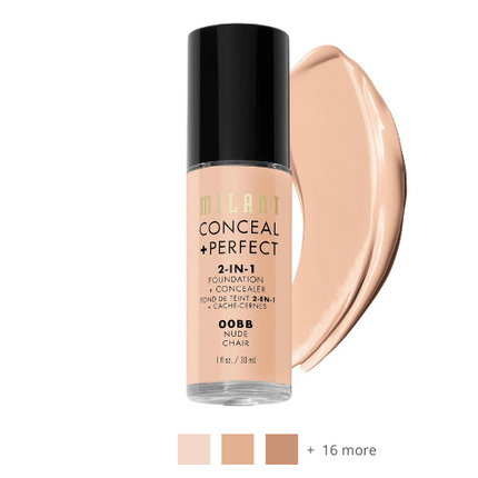 Milani 2-in-1 Foundation and Concealer Light/Medium