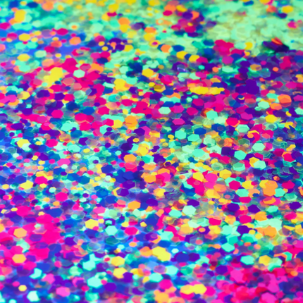 Moon Creations Moon Glitter Neon UV Chunky Glitter Orange