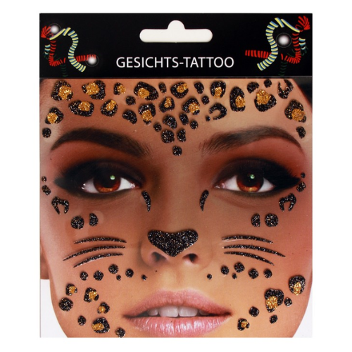 PXP Professional Colours Face Tattoo Sticker Leopard