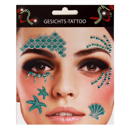 PXP Professional Colours Face Tattoo Sticker Mermaid