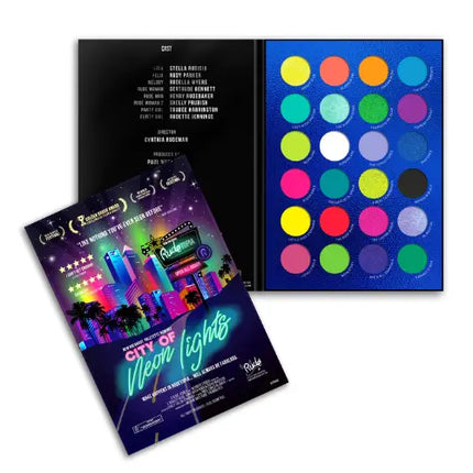 Rude Cosmetics City of Neon Lights 24 Vibrant Pigment & Eyeshadow Palette