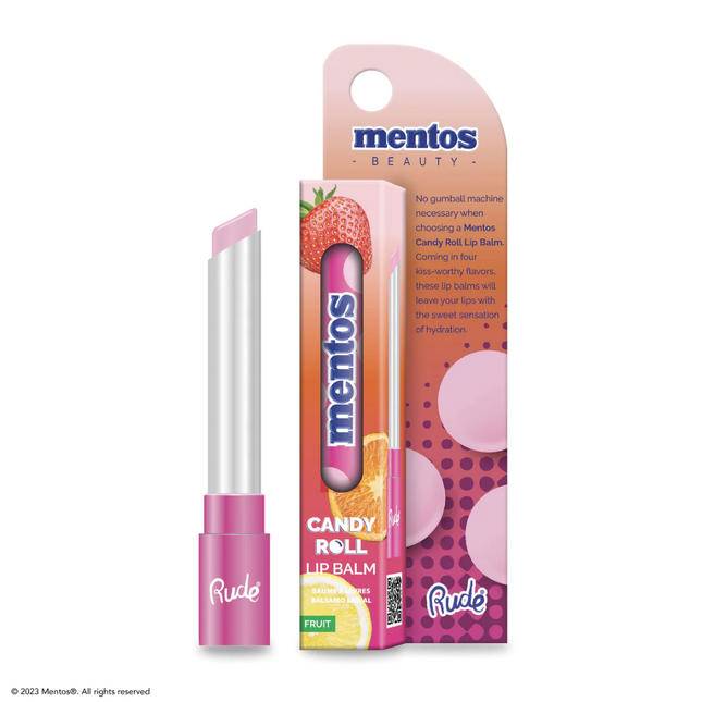 Rude Cosmetics x Mentos Candy Roll Lip Balm Fruit