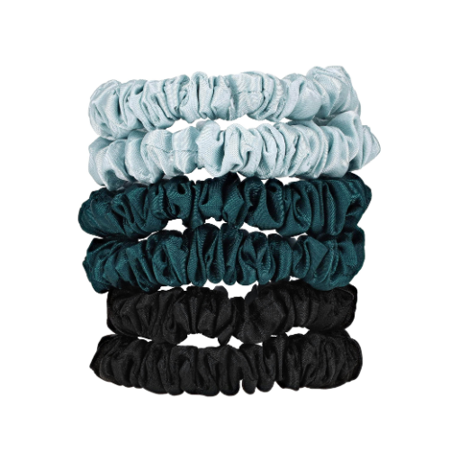 W7 Cosmetics Silky Knots Hair Scrunchies 6 Pack Marine